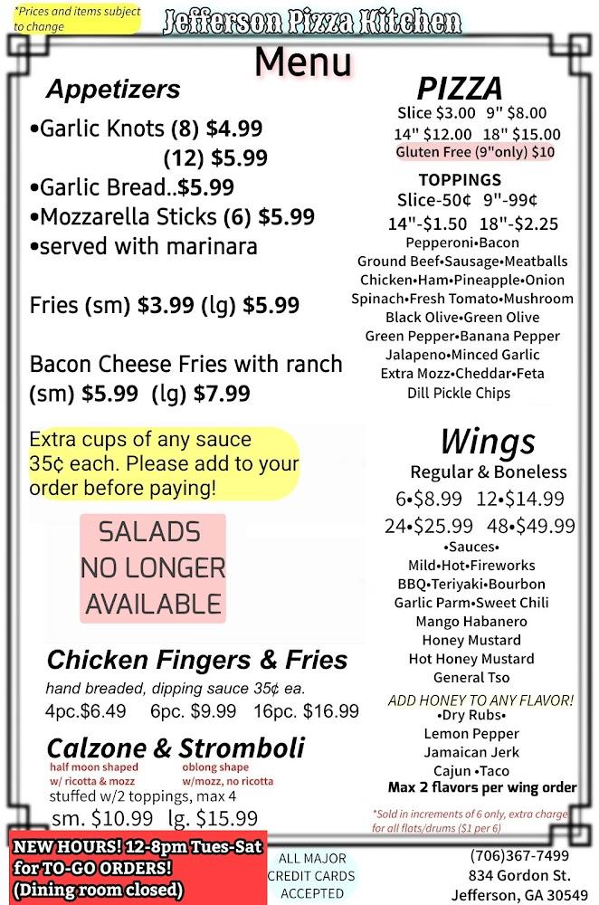 Jefferson Pizza Kitchen Bacon Cheese Fries With Ranch